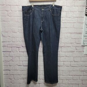 Calvin‎ Klein Bootcut Dark Wash Denim Jeans Womens 18W Urban Chic Streetwear